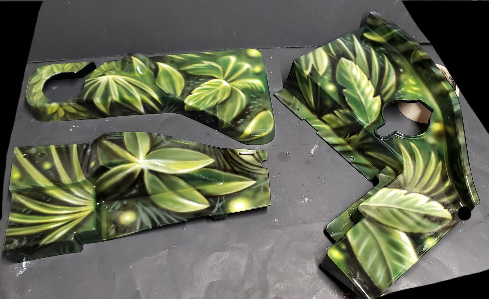 Mural Art of Jungle Hoodliner's Side Pieces.