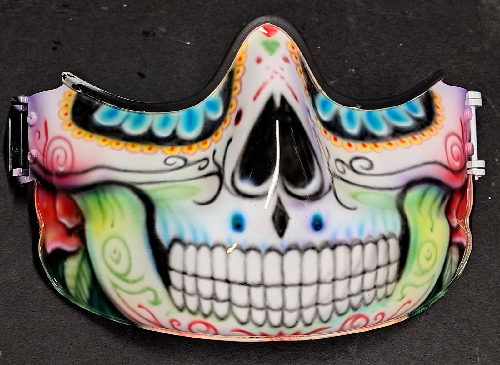 Day of the Dead sugar skull colorful mask.