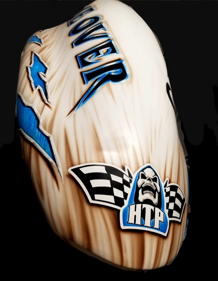 Closeup of Back of Reaper Motorcycle.